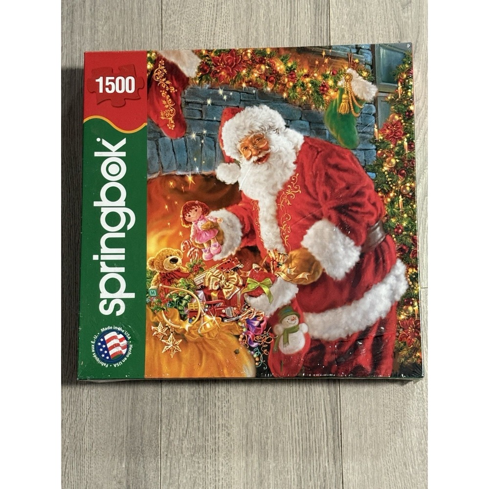 SPRINGBOK 2012 PUZZLE "SANTA'S RETURN" 1500 PC BRAND NEW SEALED BOX